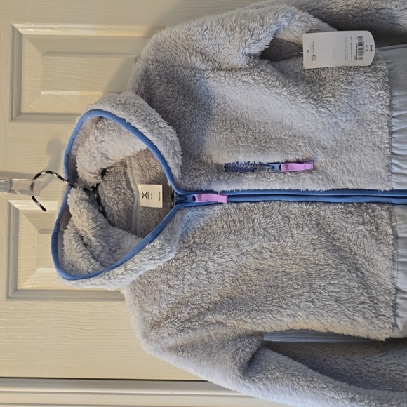 XERSION BRAND GIRLS BLUE HOODED ZIPPERED JACKET SIZE SMALL 7/8 - Picture 3 of 11